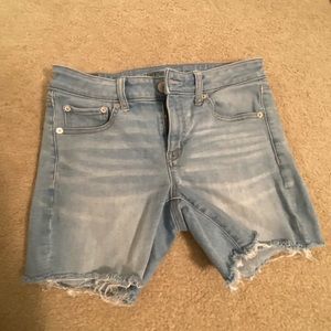 Light wash jean shorts Next Level Stretch